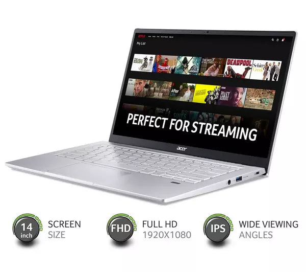 ACER Swift 3 14" Laptop AMD Ryzen 3, 8GB RAM, 256 GB SSD, Silver