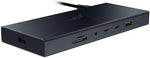 Razer USB 4 Dock - High-Speed Dock for Gaming and Productivity - 14-Port Design - Dual Display Support, Device Charging (3x USB-C, 5x USB-A, HDMI, DisplayPort, Gigabit Ethernet, 3.5mm Audio) Black