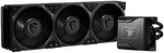 MSI MEG CORELIQUID S360 AIO CPU Liquid Cooler - 2.4" IPS Display, 7th Gen Asetek Pump, VRM Fan, 3 x Silent Gale P12 Fans, Evaporation-Proof Tubing, MSI Center Customizable - AMD & Intel Compatible