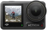 مجموعة DJI Osmo Action 4 الأساسية، كاميرا الحركة 4K/120 إطارًا في الثانية مع مستشعر 1/1.3 بوصة، كاميرا مذهلة للتصوير في الإضاءة المنخفضة تحت الماء، كاميرا تسجيل فيديو بأداء ألوان 10 بت وD-Log M، بطارية 1770 مللي أمبير في الساعة