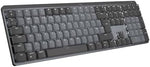 Logitech MX Mechanical Wireless Illuminated Performance Keyboard, Tactile Quiet Switches, QWERTY UK English Layout - Grey