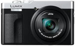 Panasonic LUMIX DC-TZ99E-S Compact Travel Zoom Camera, LEICA DC Lens, 30x Zoom, 20.3MP, 4K 30p Video, Tiltable Monitor, Wi-Fi, Bluetooth, Silver