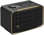 JBL Authentics 200 Smart Home Speaker with Built-In Wi-Fi and Music Streaming, Voice Assist and Bluetooth Connectivity, Retro Design in Black