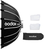 Godox S120T Softbox 120cm/47.2in Foldable Quick Release Umbrella Softbox with Standard Bowen Mount & Diffusers for Studio Portrait Live Stream Photography