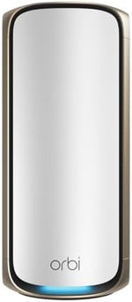 NETGEAR Orbi 970 Series (RBE970) Quad-band WiFi 7 Mesh Add-on Satellite - Works With Existing 970 Series Mesh System or Router, Security Features, Covers up to 2,700 sq. ft., BE27000 802.11be