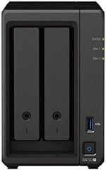 Synology DS723+ 24TB 2 Bay Desktop NAS Solution, installed with 2 x 12TB HAT5300 drives