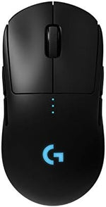 Logitech G PRO Wireless Gaming Mouse, HERO 25K Sensor, 25,600 DPI, RGB, Ultra Lightweight, 4-8 Programmable Buttons, Long Battery Life, POWERPLAY-compatible, UK Packaging, PC/Mac - Black