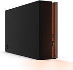 Seagate FireCuda Gaming Hub 8TB, External Hard Drive, USB 3.2, Customisable RGB LED lighting, Dual forward-facing USB, for Desktop PC, Data Rescue Services (STKK8000400)