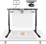 جهاز تثبيت الكاميرا العلوية من NEEWER لالتقاط الصور من الأعلى إلى الأسفل مع قفل التبديل السريع 1 ثانية من نوع Arca لوحة QR، حامل متعدد الأجهزة للطاولة شديدة التحمل لتدفق الحرف اليدوية للطهي، عرض المكتب ≥32 بوصة/80 سم، ST200