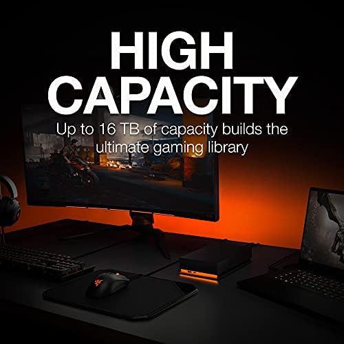 Seagate FireCuda Gaming Hub 8TB, External Hard Drive, USB 3.2 ...