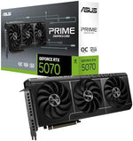 ASUS Prime GeForce RTX 5070 OC 12G GDDR7 Gaming Graphics Card - PCIe 5.0, 2587MHz Boost Clock, 1 x HDMI 2.1b, 3 x DP 2.1b, 2.5-slot, Axial-tech fans, Dual BIOS, SFF-Ready