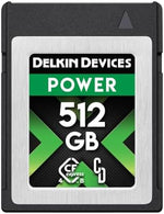 بطاقة ذاكرة Delkin Power - CFexpress Type B 4.0 للكاميرات الرقمية | مثالية للنقل السريع للصور ومقاطع الفيديو للتخزين | تخزين بطاقة الذاكرة (512 جيجابايت)