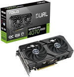 ASUS GeForce RTX 4070 Super 12G DUAL EVO OC Gaming Graphics Card - 2550MHz Boost Clock, GDDR6X, PCIe Gen 4, DLSS 3, HDMI 2.1a, 3 x DisplayPort 1.4a (Supports 4K & 8K HDR)