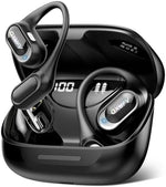 Open-Ear Headphones, Bluetooth 5.4 Wireless Earbuds Deep Bass, 48H True Wireless Bluetooth Earphones with Mic