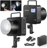 NEEWER Q4 400Ws 2.4G TTL Flash (مظهر جديد)، 1/8000 HSS الكل في واحد ضوء ستروب للتصوير الخارجي Monolight مع مصباح تشكيل 30 وات/400 فلاش طاقة كاملة/0.01-1.2 ثانية إعادة التدوير/بطارية ليثيوم 21.6 فولت 2800 مللي أمبير في الساعة