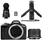 Canon EOS R50 Mirrorless Camera Content Creator Kit - APS-C, 4K Camera, WiFi, Bluetooth, Compact, Vlogging Camera for Beginners and Professionals
