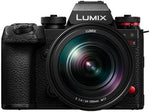 كاميرا باناسونيك LUMIX S1IIE كاملة الإطار بدون مرآة، مع عدسة 24-105 مم F4، 24 ميجابكسل، Cs4K 60p، 6K 30p بوابة مفتوحة، ProRes RAW، المرحلة الهجين AF، حامل على شكل حرف L، أسود