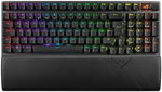ASUS ROG Strix Scope II 96 Wireless Gaming Keyboard, Tri-Mode Connection, Dampening Foam & Switch-Dampening Pads, Hot-Swappable Pre-lubed ROG NX Snow Switches, PBT Keycaps, RGB-Black, UK Layout
