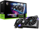 MSI GeForce RTX 5090 32G GAMING TRIO OC Graphics Card - RTX 5090 GPU, 32GB GDDR7 (28Gbps/512-bit), PCIe 5.0 - TRI FROZR 4 (3 x STORMFORCE Fan), Gaming & Silent mode - HDMI 2.1b, DisplayPort 2.1b