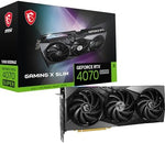 MSI GeForce RTX 4070 SUPER 12G GAMING X SLIM Gaming Graphics Card - 12GB GDDR6X, PCI Express Gen 4, 192-bit, 3x DP v 1.4a, HDMI 2.1a (Supports 4K & 8K HDR)