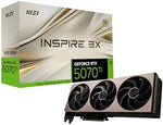 MSI GeForce RTX 5070 Ti 16G INSPIRE 3X OC Graphics Card - RTX 5070 Ti GPU, 16GB GDDR7 (28Gbps/256-bit), PCIe 5.0 - Triple Fan Thermal Design (3 x STORMFORCE Fan) - HDMI 2.1b, DisplayPort 2.1b
