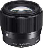 Sigma 351965 56mm F1.4 DC DN Contemporary For Sony E, Black