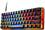SteelSeries Apex Pro Mini - HyperMagnetic Gaming Keyboard - World’s Fastest Keyboard - Adjustable Actuation - Compact 60% Form Factor - RGB – PBT Keycaps - USB-C - English QWERTY Layout - 60%