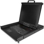 StarTech.com Rackmount KVM Console - Single Port VGA KVM with 17" LCD Monitor for Server Rack - Fully Featured Universal 1U LCD KVM Drawer w/Cables & Hardware - USB Support - 50,000 MTBF (RKCONS1701)