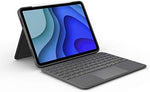 Logitech Folio Touch iPad Pro 11-inch(1st, 2nd, 3rd, 4th gen - 2018, 2020, 2021, 2022)Keyboard Case - Backlit Keyboard, Trackpad, Smart Connector, QWERTY UK English Layout - Grey