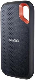 SanDisk Extreme Portable SSD 8TB (up to 1050 MB/s read, 1,000MB/s write, NVMe SSD, USB-C, External Solid State Drive, IP65 rated for dust and water resistance, Carabiner loop) Black