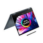 لابتوب اسوس زين بوك UX363EA مقاس 13.3 انش قابل للتحويل 2 في 1 بمعالج انتل i7 وذاكرة رام 16 جيجابايت و 1 تيرابايت اس اس دي ، رمادي 