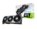 MSI كرت شاشة 3080 TI سوبريم اكس سعة 12 جيجابايت GDDR6X، مراوح مترابطة لتركيز تدفق وضغط الهواء في المبدد الحراري 