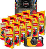 Disposable Cameras Multipack - Includes 10 Pack of Kodak Funsaver Single-Use 35mm Cameras with 27 Exposures and Clikoze Photography Tips Card