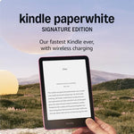 Amazon Kindle Paperwhite Signature Edition (newest gen) – Our fastest Kindle with an auto-adjusting front light, wireless charging and weeks of battery life – 32 GB – Without Ads - Metallic Raspberry