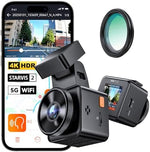 VANTRUE E1 Pro 4K HDR Dash Cam Front STARVIS 2، 5G WiFi Dashcam مع CPL، التحكم الصوتي GPS، مراقبة وقوف السيارات العازلة لمدة 15 ثانية، رؤية ليلية لكاميرا السيارة، 1.54 بوصة 160 درجة كاميرا داش مخفية للسيارات، تدعم 1 تيرابايت