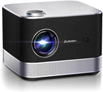 NetfIix Officially & DoIby Audio,AURZEN 4K Supported Smart Projector with Auto Focus & Keystone, +100% Lumens, HDR 10 60Hz WiFi Bluetooth Outdoor Projector for Smartphone/USB/HDMI/USB