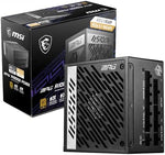MSI MPG A1000G PCIE5 Power Supply Unit, UK Plug - 1000W, 80 Plus Gold Certified, Fully Modular ATX 3.0, PCIe 5.0 GPU Support, Japanese 105°C Capacitors, 0% RPM Mode, Flat Cables - 10 Year Warranty