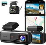BOTSLAB 4K Dash Cam Front and Rear, Built-in GPS and WiFi, 24/7 Parking Mode