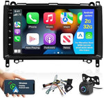 [2G+32G] Android Car Radio for Mercedes Benz W906 Sprinter W169 W245 W639 Vito Viano, 9 inch Touch Screen Stereo, Apple Carplay&Android Auto/Wi-Fi/Bluetooth+AHD Backup Camera+MIC