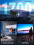 Smart 4K Projector with Netflix Certified, Dolby Audio, ToF Auto Focus, 1900 ANSI Daytime Projector 4K HDR, with Google TV, NFC, WiFi6, Bluetooth 5.4,HDMI ARC, for Home Cinema/Outdoor Movie Gaming TV