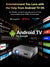 Smart 4K Projector with Netflix Certified, Dolby Audio, ToF Auto Focus, 1900 ANSI Daytime Projector 4K HDR, with Google TV, NFC, WiFi6, Bluetooth 5.4,HDMI ARC, for Home Cinema/Outdoor Movie Gaming TV