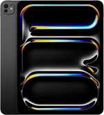 Apple iPad Pro 13-inch (M4): Ultra Retina XDR display, 512GB, Landscape 12MP Front Camera/12MP Back Camera, LiDAR scanner, Wi-Fi 6E, Face ID, All-Day Battery Life, Standard glass - Space Black