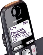 Panasonic KX-TGE720 Big Button DECT Cordless Telephone with Nuisance Call Blocker & Digital Answering Machine (Single Handset Pack) – Black