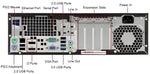 كمبيوتر مكتبي HP EliteDesk 800 G1 SFF مجدد بمعالج Core i5-4570 و8 جيجا رام و256 جيجا SSD ومشغل DVDRW وواي فاي ونظام Windows 10 Pro