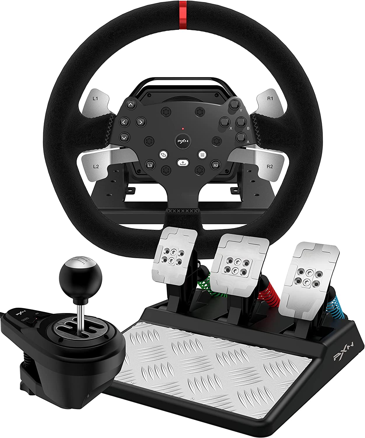 PXN V10 Gaming Steering Wheel and Pedals, PC Wheel 270/900° for