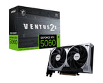 MSI GeForce RTX 5060 8G VENTUS Graphics Card — GeForce RTX 5060 graphics / 28Gbps transfer / 8GB GDDR7 memory