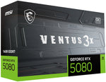 بطاقة رسومات MSI GeForce RTX 5080 16G VENTUS — كرت شاشة RTX 5080 • نقل بيانات حتى 30 جيجابت/ث • ذاكرة 16 جيجابايت GDDR7