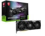 بطاقة رسومات MSI RTX 4070 GAM X SLIM — كرت شاشة RTX 4070 (مستعمل – بحالة ممتازة، عبوة مفتوحة)