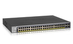 أجهزة شبكات NETGEAR 52-Port PoE Gigabit Ethernet Smart — شحن بقدرة 380 واط (مستعمل – بحالة ممتازة، عبوة مفتوحة)