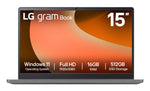 LG gram Book 15U50T Laptop — 512GB storage / Silver / Intel Core i5-1334U processor / 16GB RAM (Used – Very Good, Open Box)
